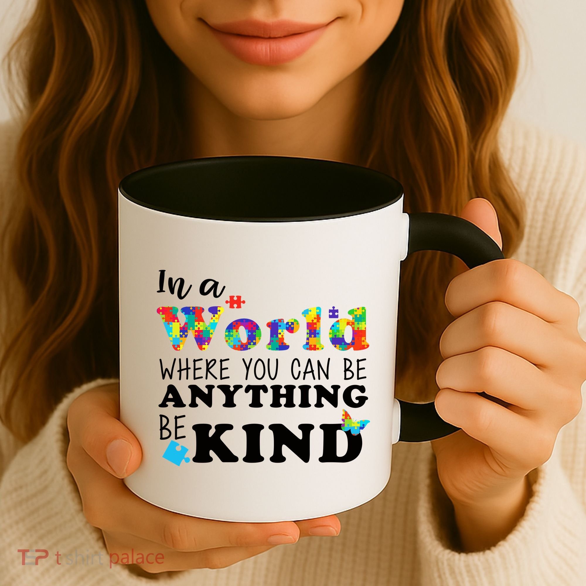 Autism In A World Where You Can Be Anything Be Kind Coffee Mug