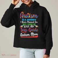 Autism Is A Journey Ladies Heavyweight Boxy Pullover Hoodie thumb 0