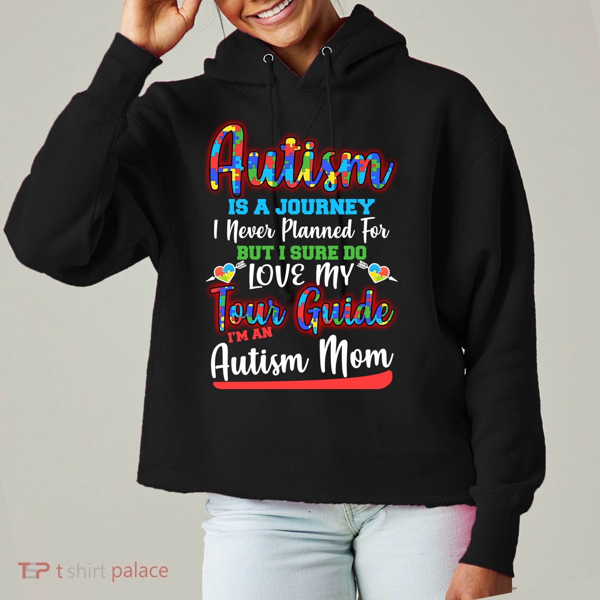 Autism Is A Journey Ladies Heavyweight Boxy Pullover Hoodie