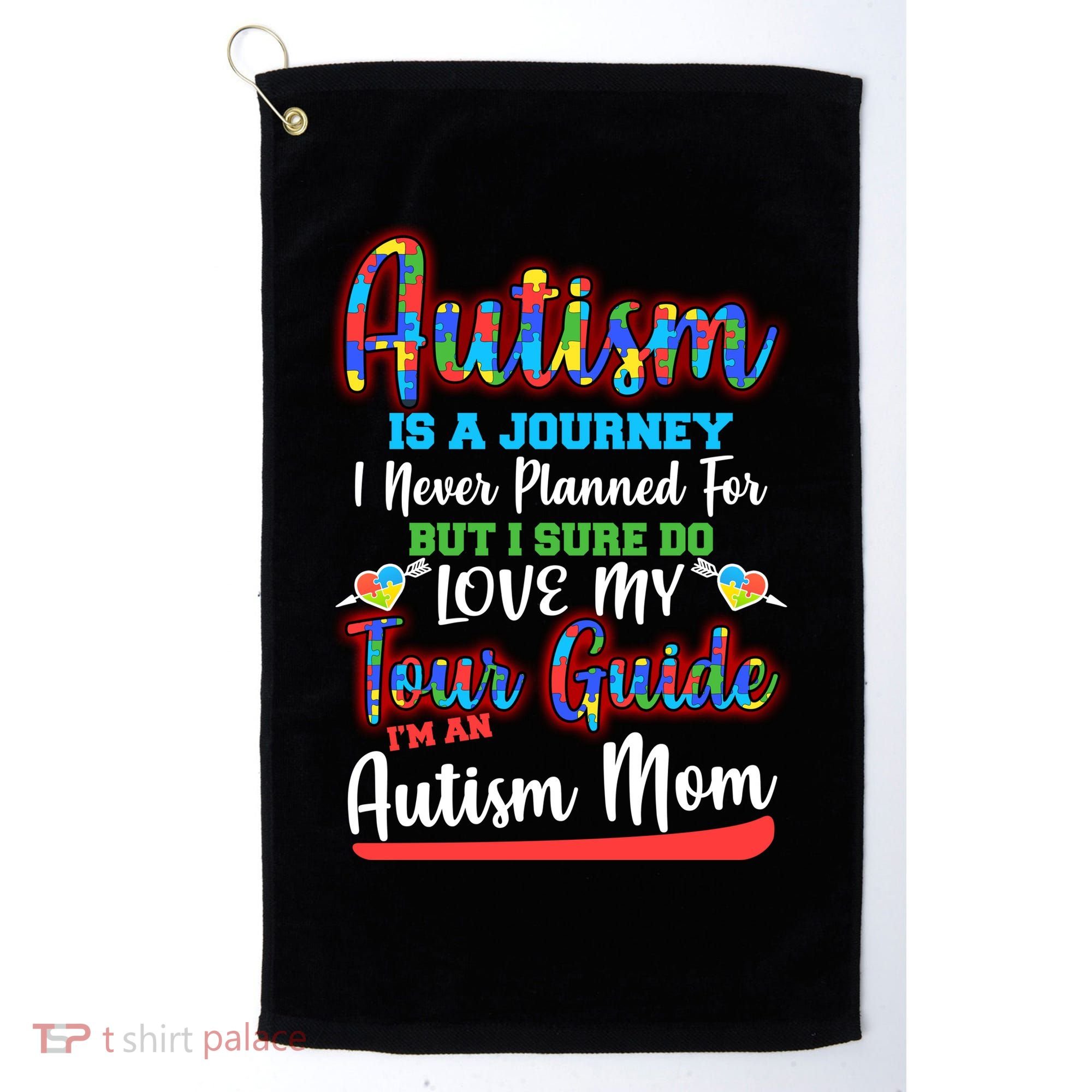 Autism Is A Journey Golf Towel