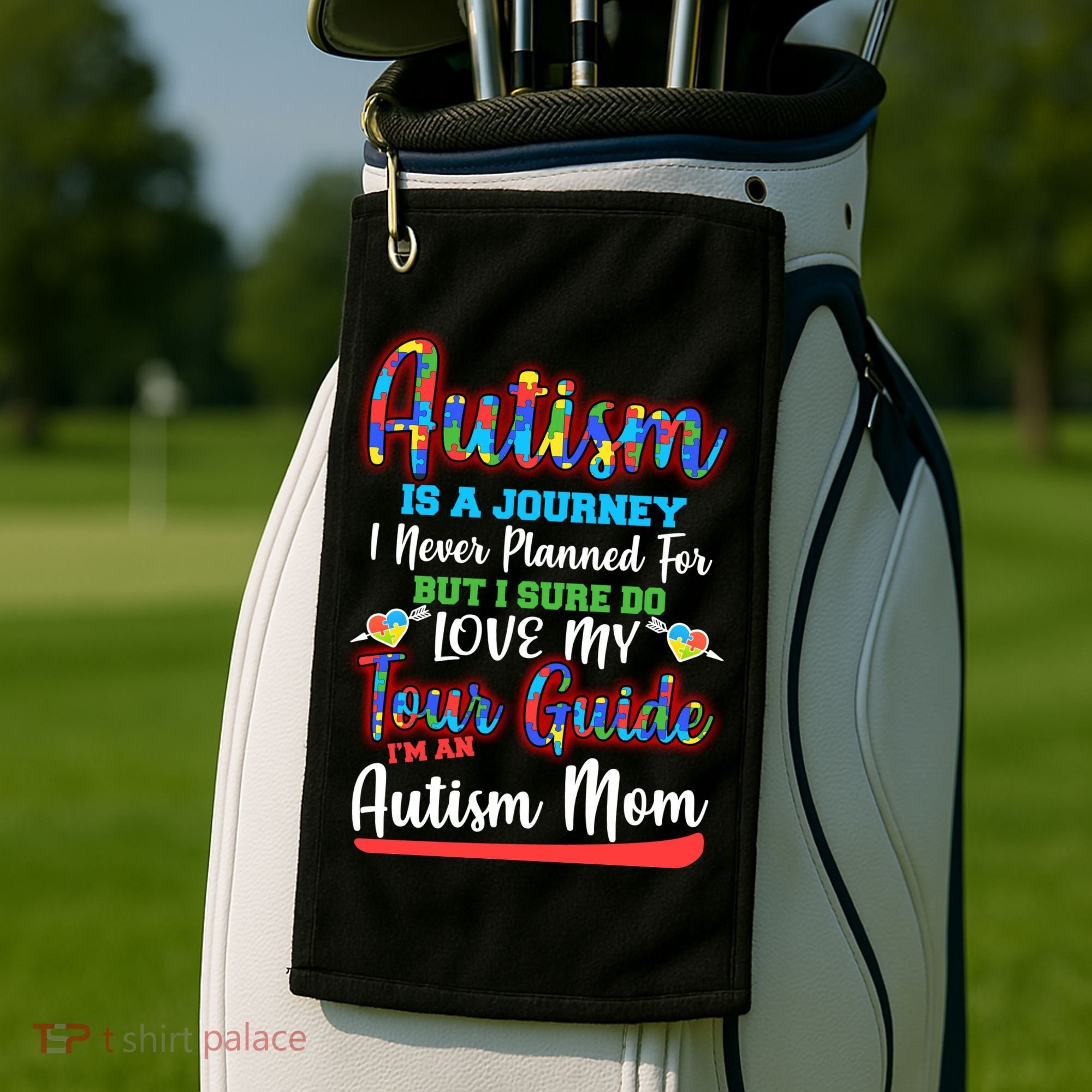 Autism Is A Journey Golf Towel