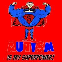 Autism Is My Super Power Santa Hat thumb 1