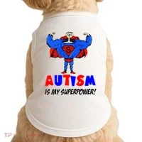 Autism Is My Super Power Doggie Tank thumb 0