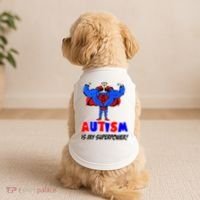 Autism Is My Super Power Doggie Tank thumb 2