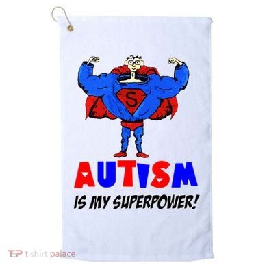 Autism Is My Super Power Golf Towel