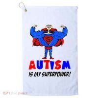 Autism Is My Super Power Golf Towel thumb 0