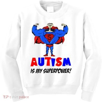 Autism Is My Super Power Kids Sweatshirt