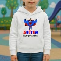 Autism Is My Super Power Kids Hoodie thumb 3