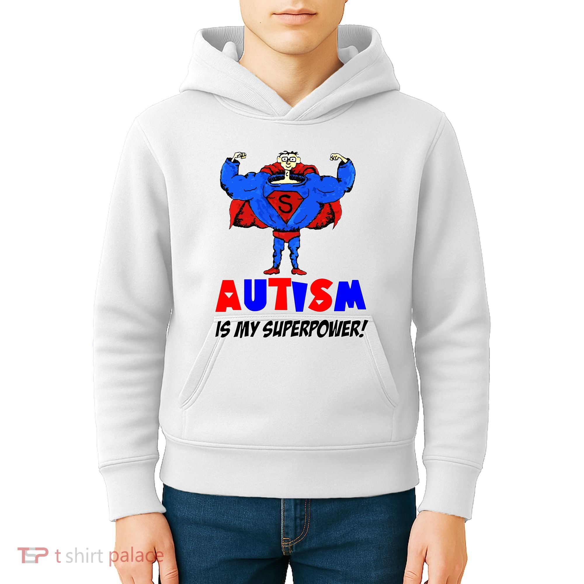 Autism Is My Super Power Kids Hoodie