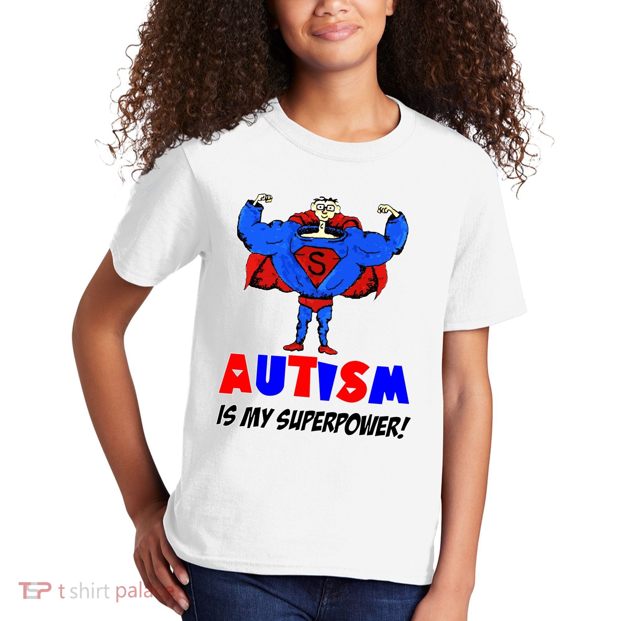 Autism Is My Super Power Kids T-Shirt