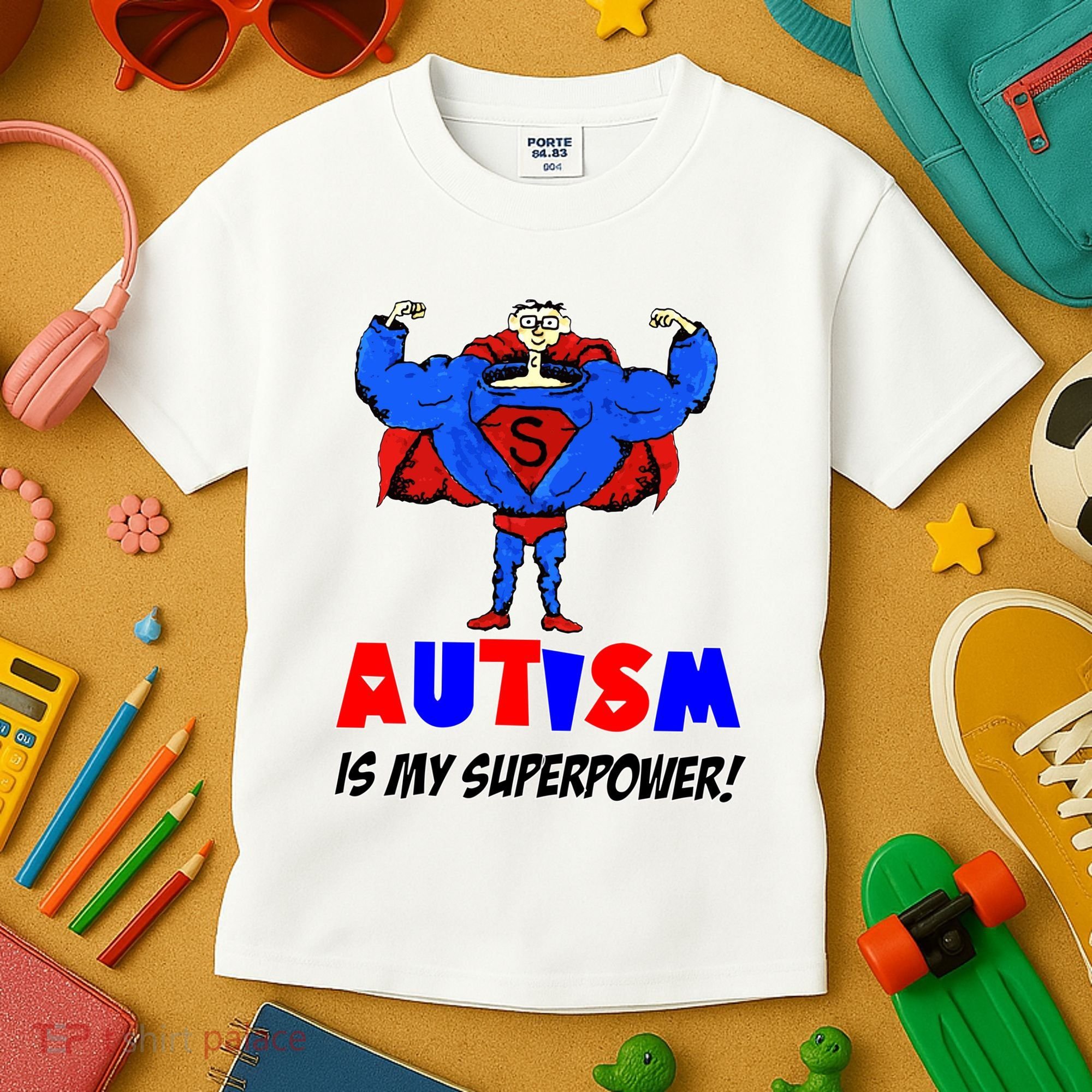Autism Is My Super Power Kids T-Shirt