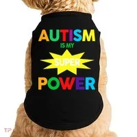 Autism Is My SuperPower Hero Doggie Tank thumb 0