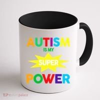 Autism Is My SuperPower Hero Coffee Mug thumb 1