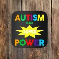 Autism Is My SuperPower Hero Coaster thumb 0