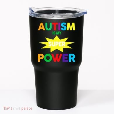 Autism Is My SuperPower Hero Tumbler
