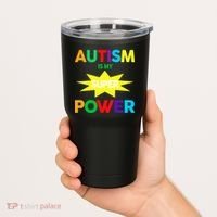 Autism Is My SuperPower Hero Tumbler thumb 2