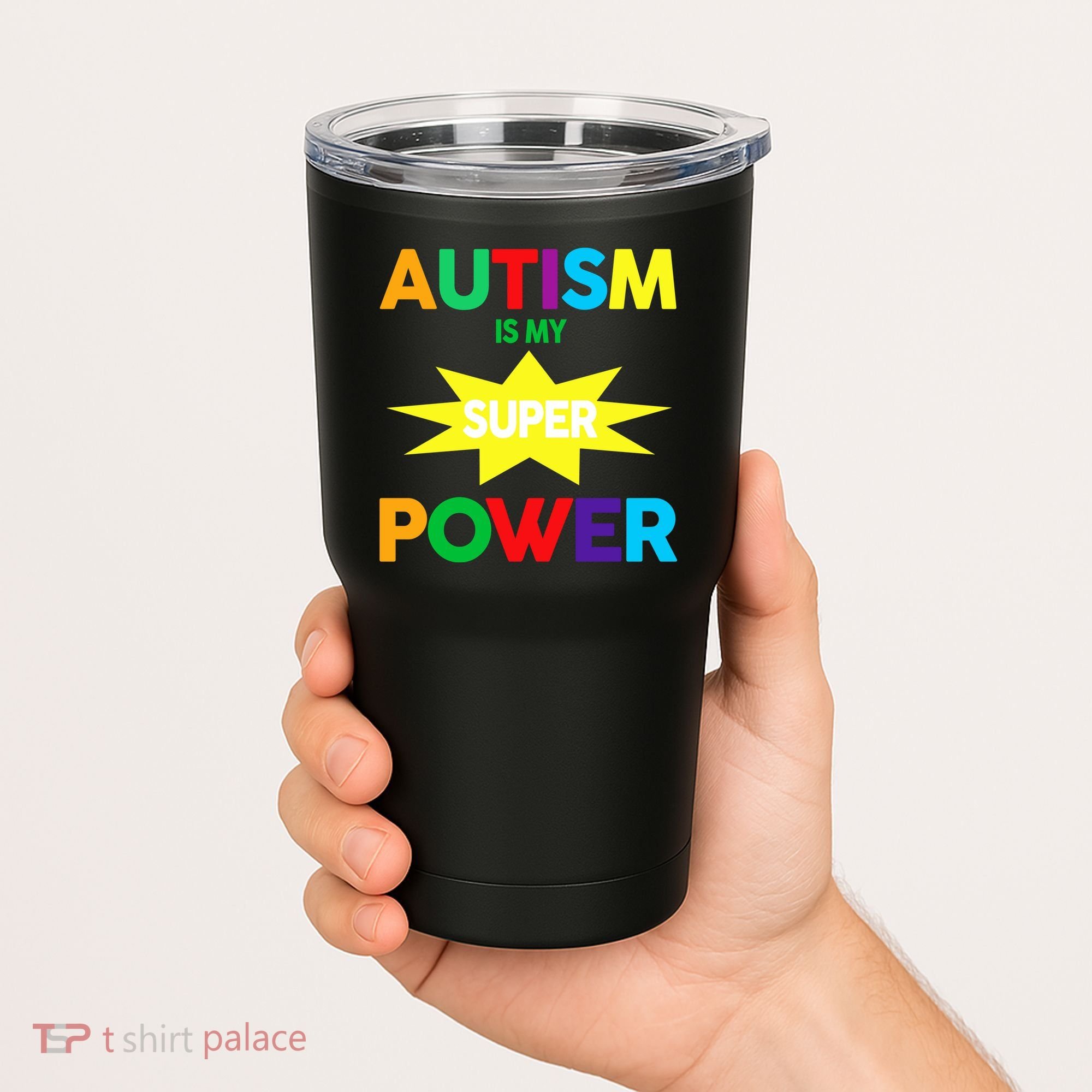 Autism Is My SuperPower Hero Tumbler