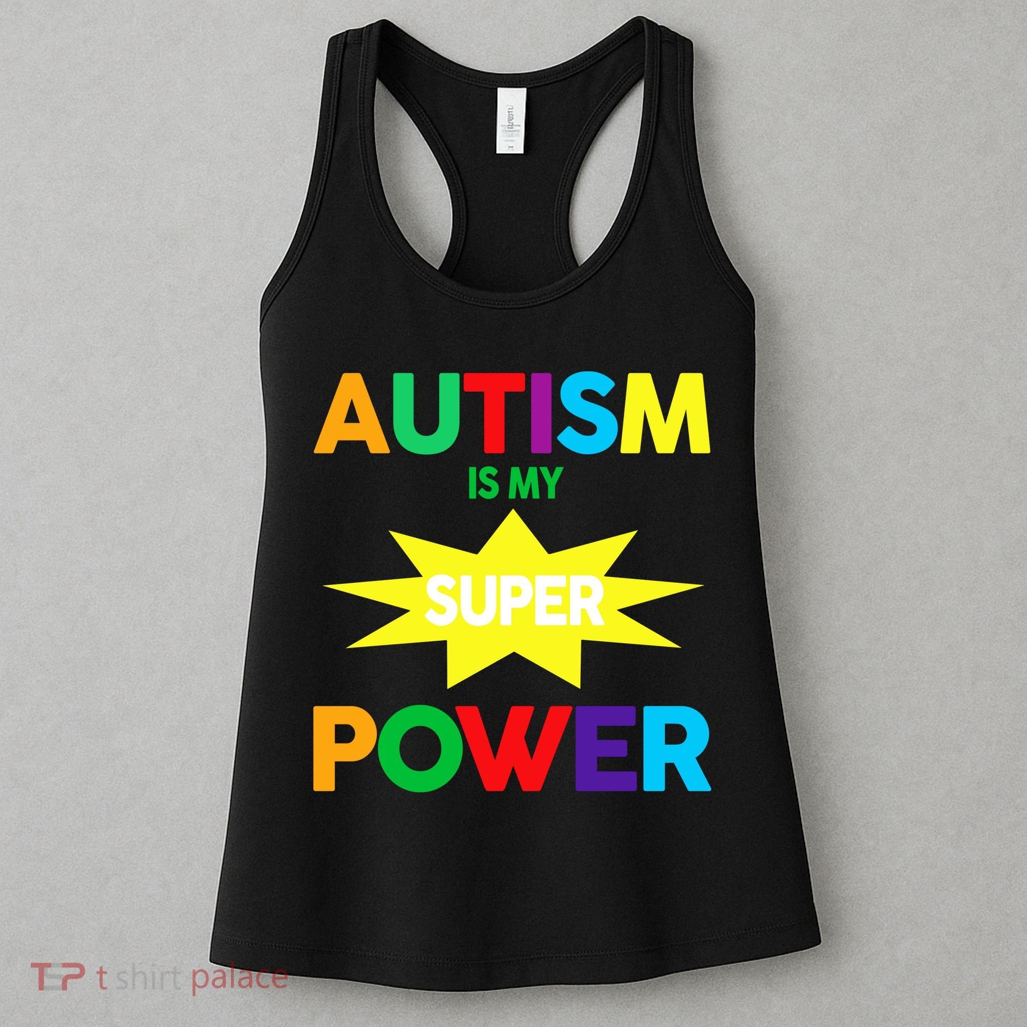 Autism Is My SuperPower Hero Women's Tank Top