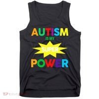 Autism Is My SuperPower Hero Tank Top thumb 0