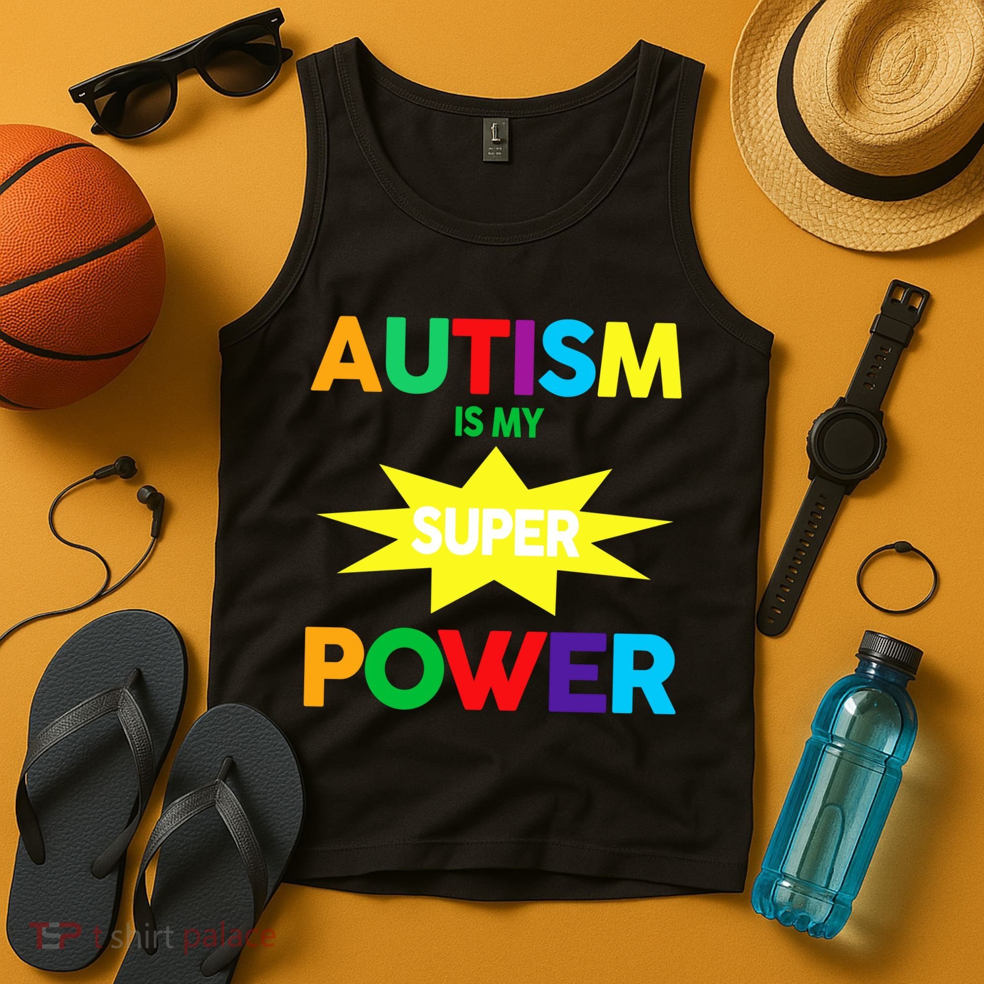 Autism Is My SuperPower Hero Tank Top