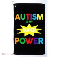 Autism Is My SuperPower Hero Golf Towel thumb 0