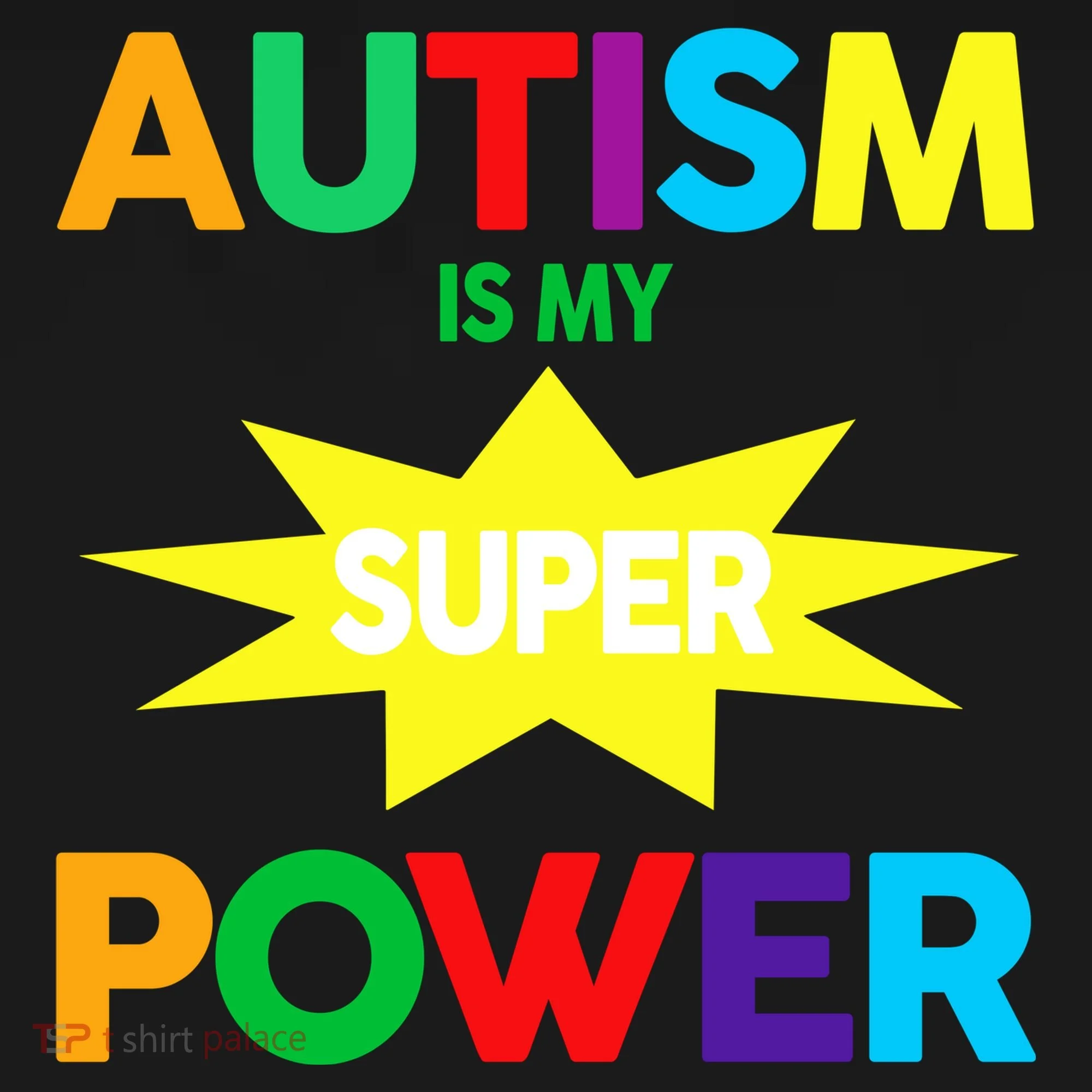 Autism Is My SuperPower Hero Toddler T-Shirt