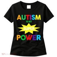 Autism Is My SuperPower Hero Women's T-Shirt thumb 0