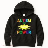Autism Is My SuperPower Hero Kids Hoodie thumb 0