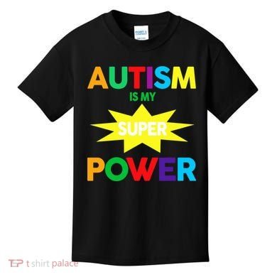 Autism Is My SuperPower Hero Kids T-Shirt