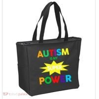 Autism Is My SuperPower Hero Tote Bag thumb 2