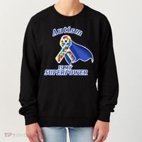 Autism Is My Superpower Super Hero Cape Women's Sweatshirt thumb 0
