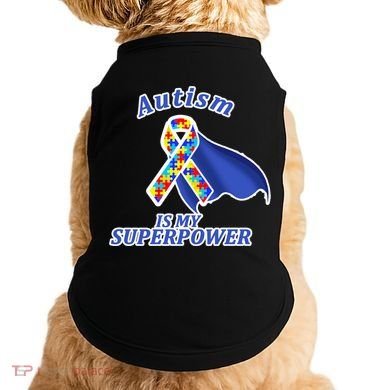 Autism Is My Superpower Super Hero Cape Doggie Tank