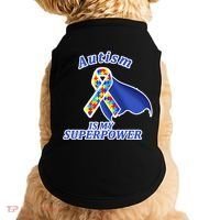 Autism Is My Superpower Super Hero Cape Doggie Tank thumb 0