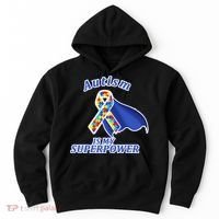 Autism Is My Superpower Super Hero Cape Hoodie thumb 0