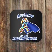 Autism Is My Superpower Super Hero Cape Coaster thumb 0