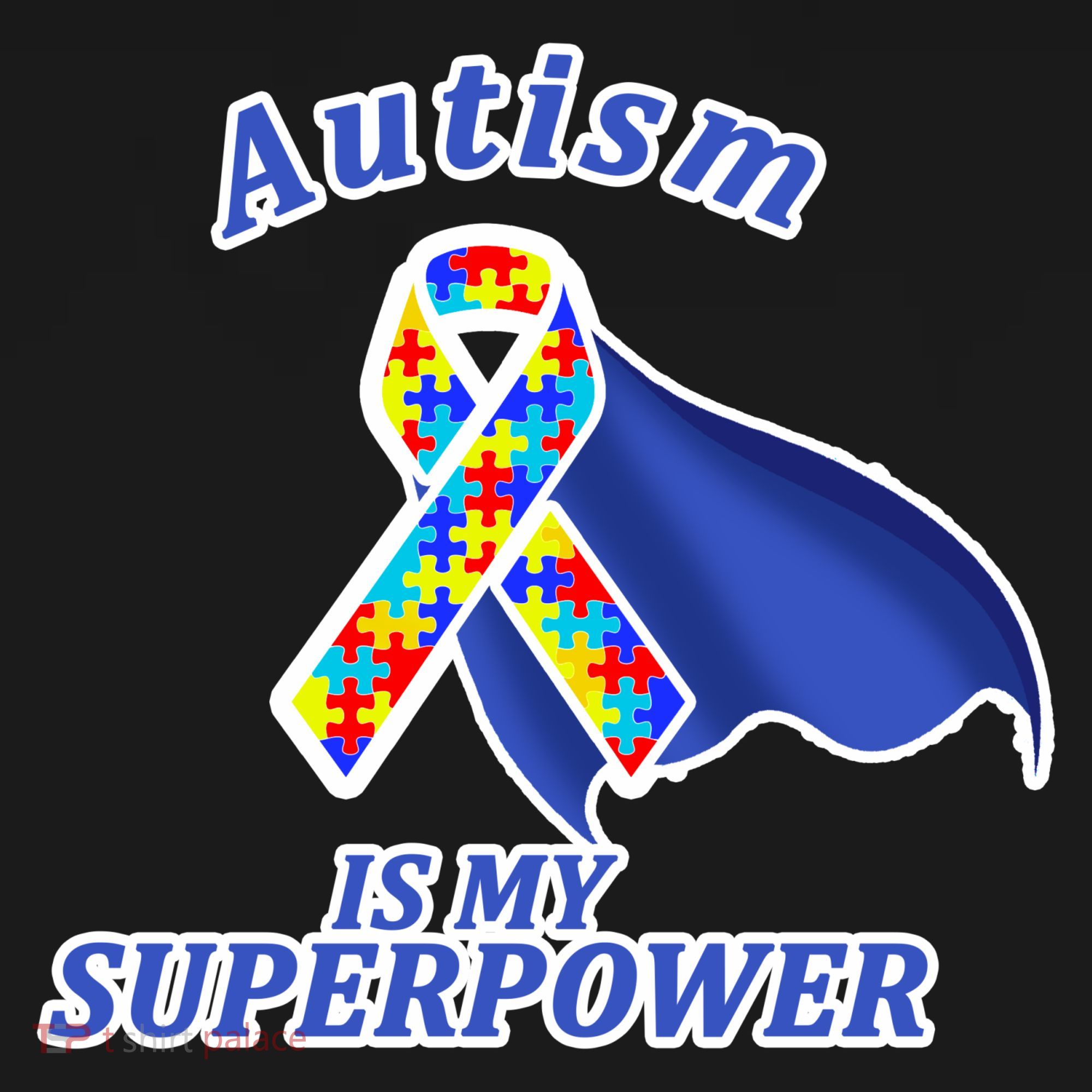 Autism Is My Superpower Super Hero Cape Women's Hoodie