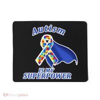 Autism Is My Superpower Super Hero Cape Mousepad thumb 0