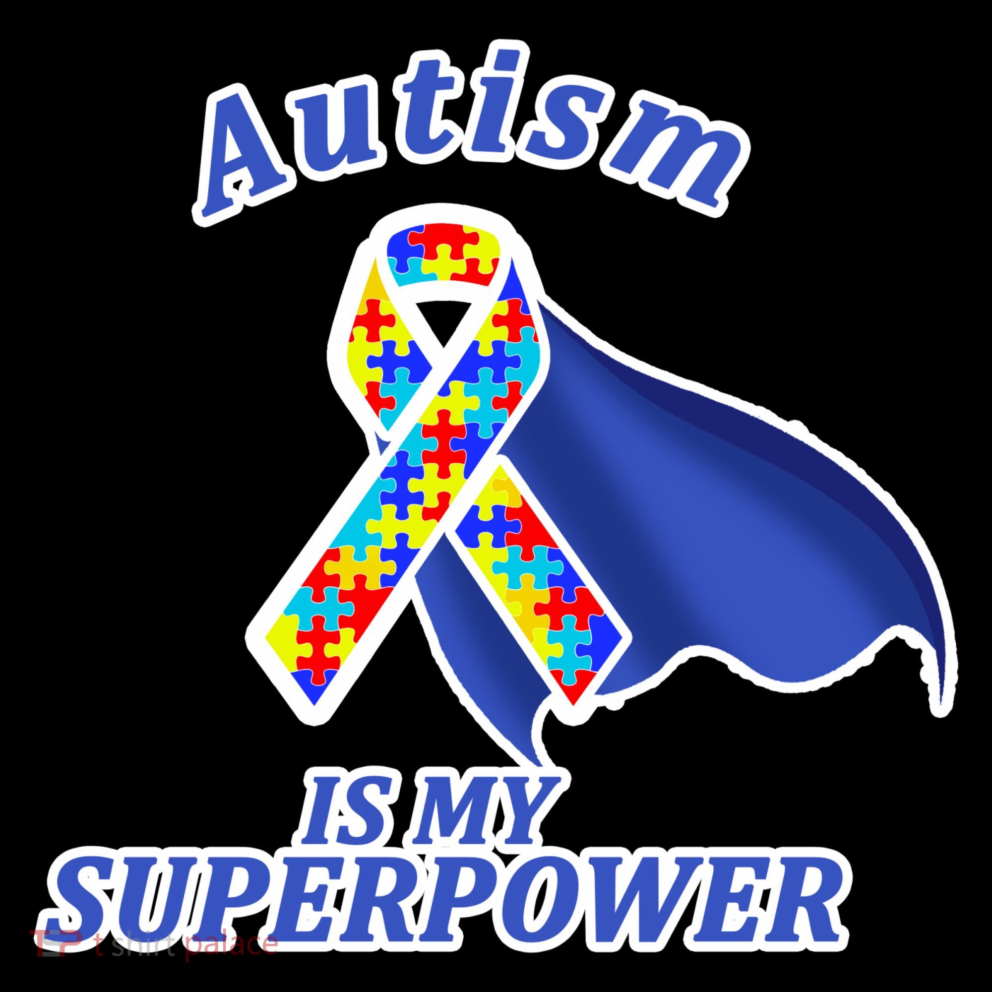Autism Is My Superpower Super Hero Cape Ornament