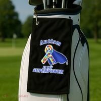 Autism Is My Superpower Super Hero Cape Golf Towel thumb 2