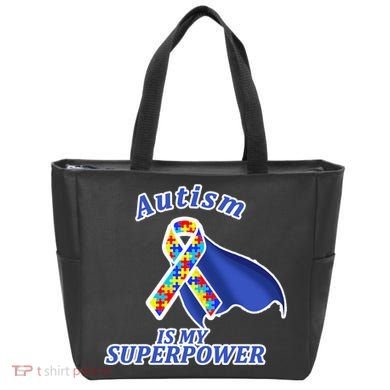 Autism Is My Superpower Super Hero Cape Tote Bag