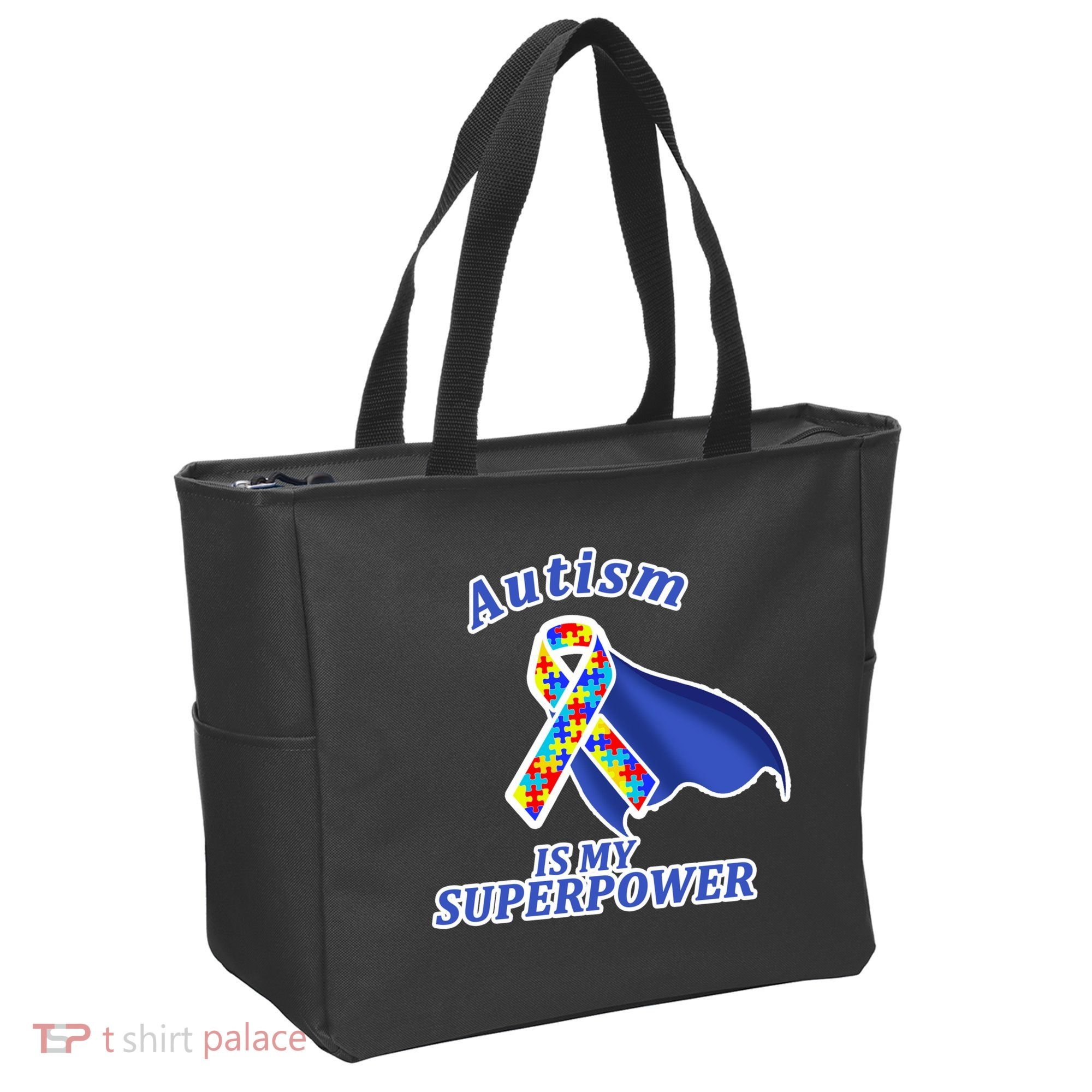 Autism Is My Superpower Super Hero Cape Tote Bag