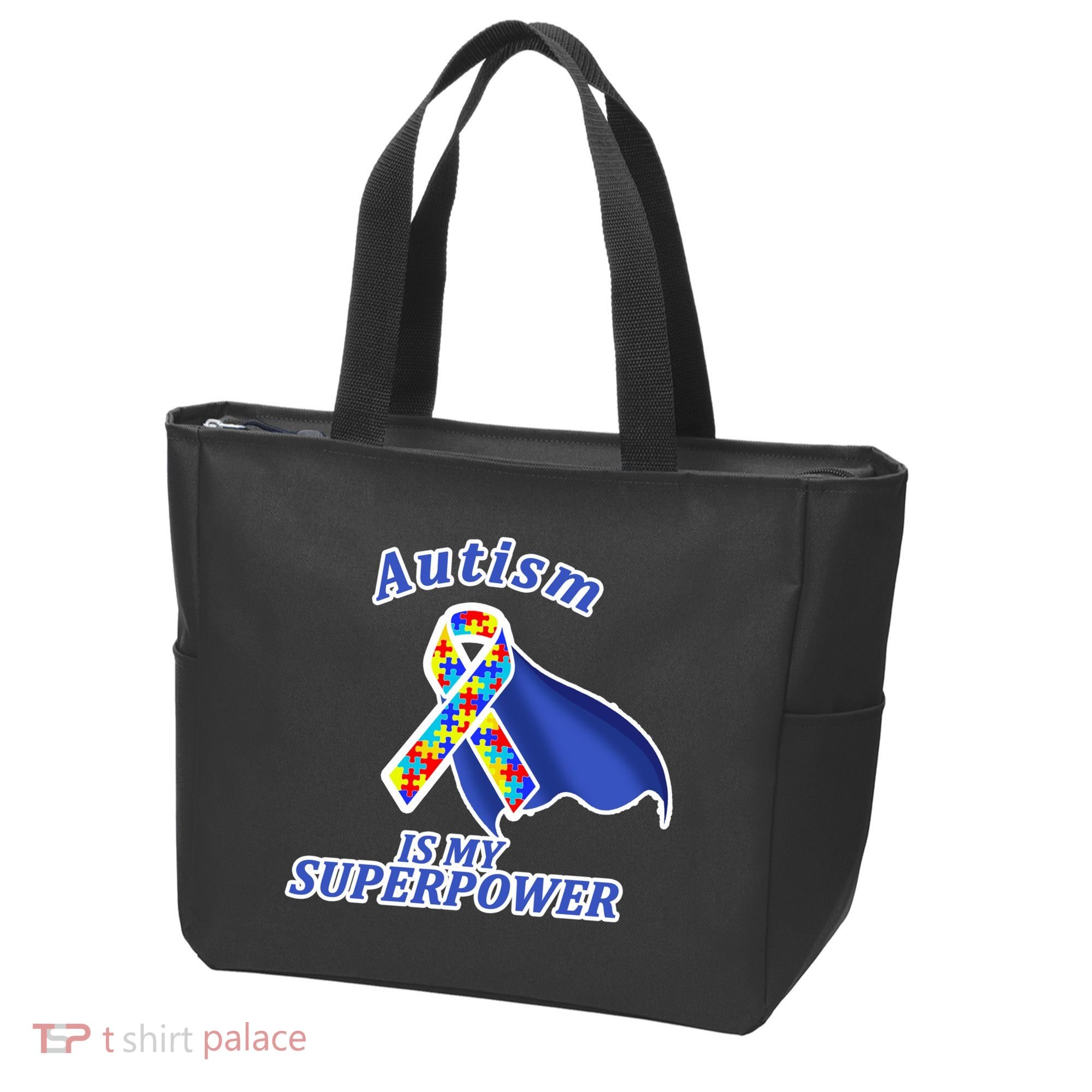 Autism Is My Superpower Super Hero Cape Tote Bag