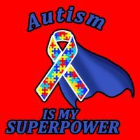 Autism Is My Superpower Super Hero Cape Santa Hat thumb 1