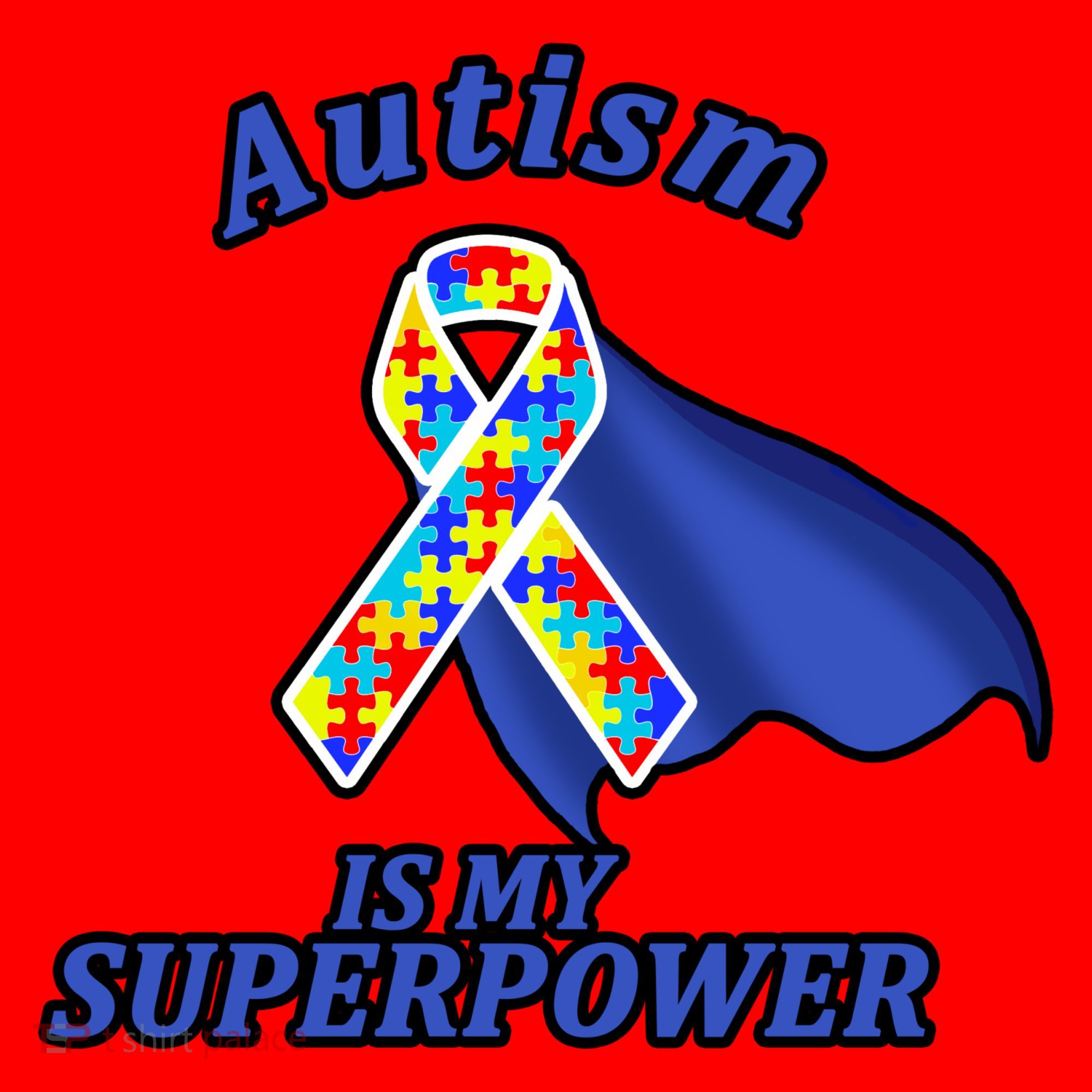 Autism Is My Superpower Super Hero Cape Santa Hat
