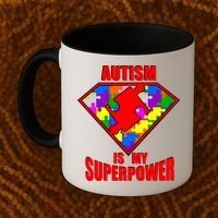 Autism Is My Superpower Superheo Coffee Mug thumb 2