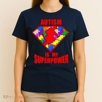 Autism Is My Superpower Superheo T-Shirt thumb 4