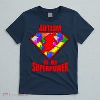 Autism Is My Superpower Superheo T-Shirt thumb 5