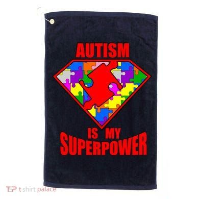Autism Is My Superpower Superheo Golf Towel