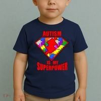 Autism Is My Superpower Superheo Toddler T-Shirt thumb 2