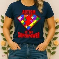 Autism Is My Superpower Superheo Women's T-Shirt thumb 2